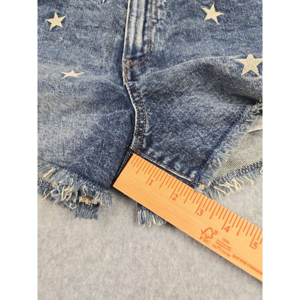 So Jean Shorts Womens Size 9 Junior Denim High Rise Cut Off w/Stars Denim NEW - Picture 6 of 6